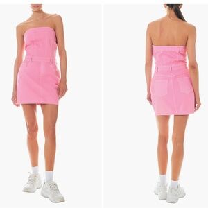 Grey Lab Denim Tube Minidress